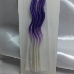 شمع مناسب کیک تولد برند King Candles مارپیچی سفید بنفش