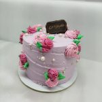 کیک صورتی دخترانه
